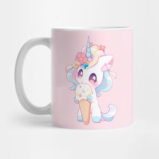 Unicorn appetizing eats ice cream Mug